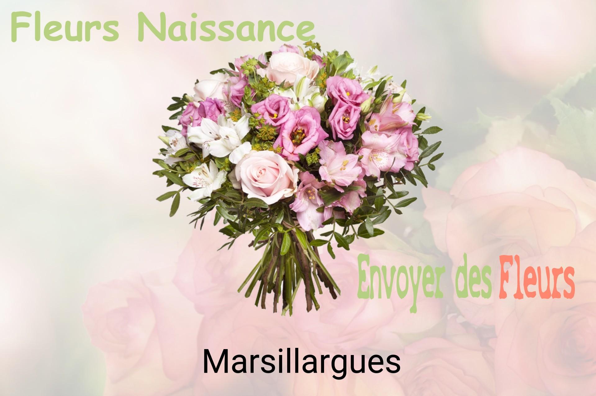 Bouquet de fleurs de naissance livré à Marsillargues